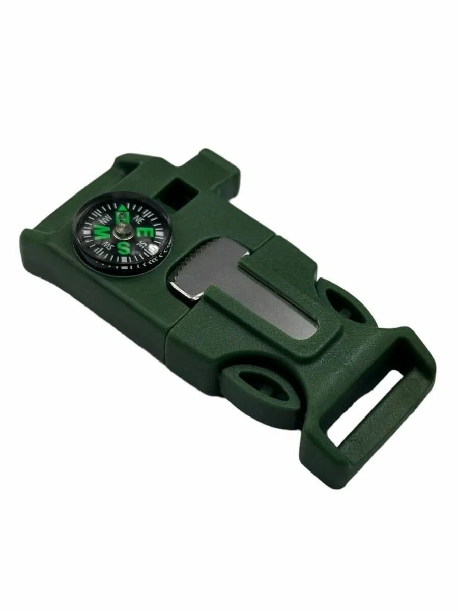 Фастекс для тактического браслета с компасом, олива. — фото 1