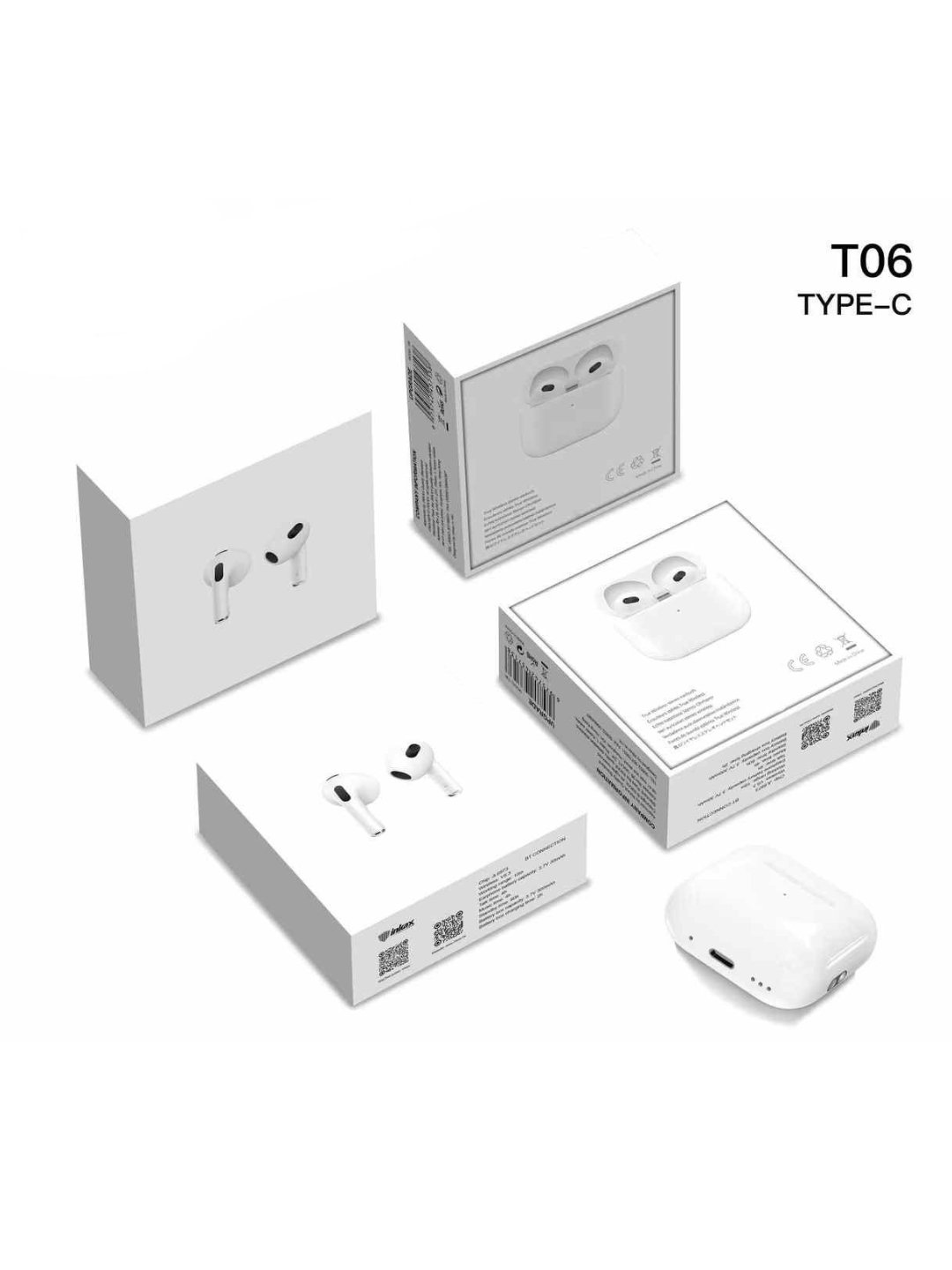 Беспроводные наушники AirPods 4, шумоподавление, съемный микрофон