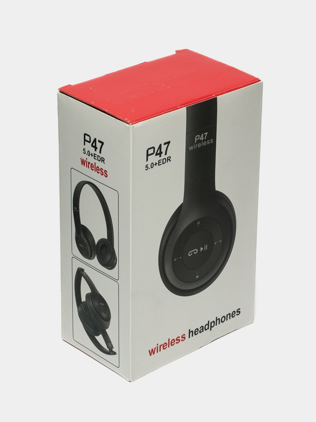 Наушники беспроводные P47 Wireless, с микрофоном, c картой памятью — фото 1