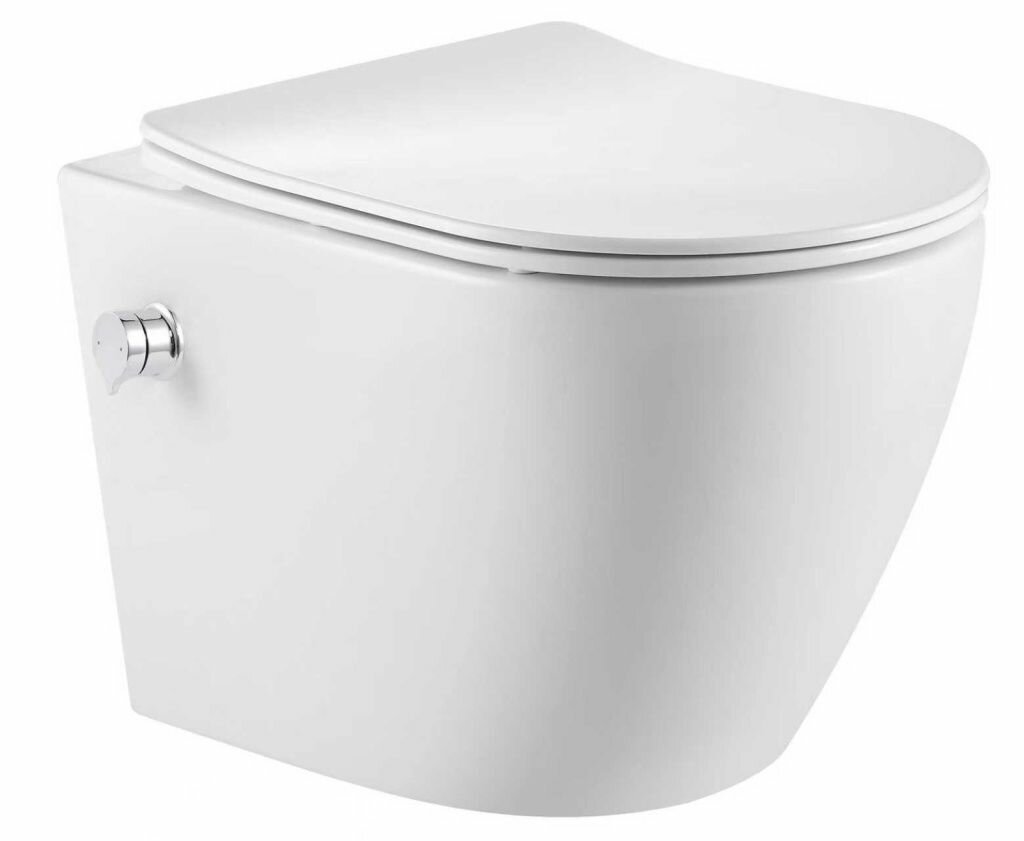 BILBAO ALTO BIDE Унитаз подвесной с функцией биде белый TORNADO тонкое сиденье дюропласт soft close