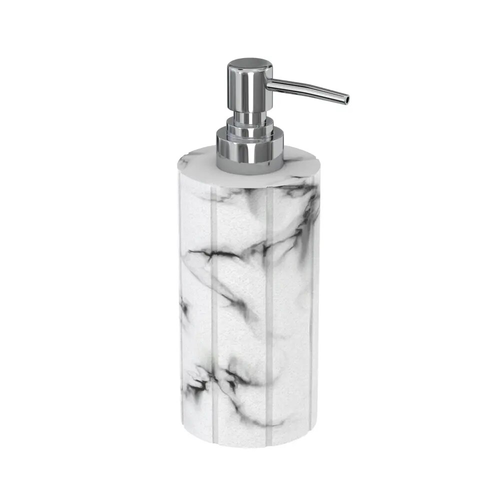 Дозатор для жидкого мыла Marble цвет белый