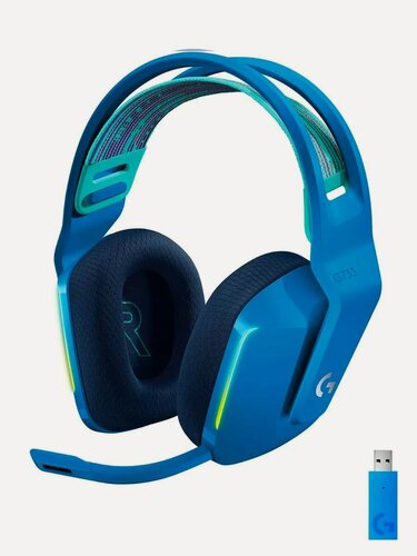 Изображение товара Logitech G733 Lightspeed Wireless, синий, беспроводные игровые наушники