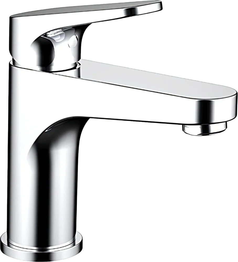 Смеситель для раковины Bravat Eler F1191238CP RUS хром  глянцевый  кран для ванной в раковину  из латуни  рычажный  с керамическим картриджем