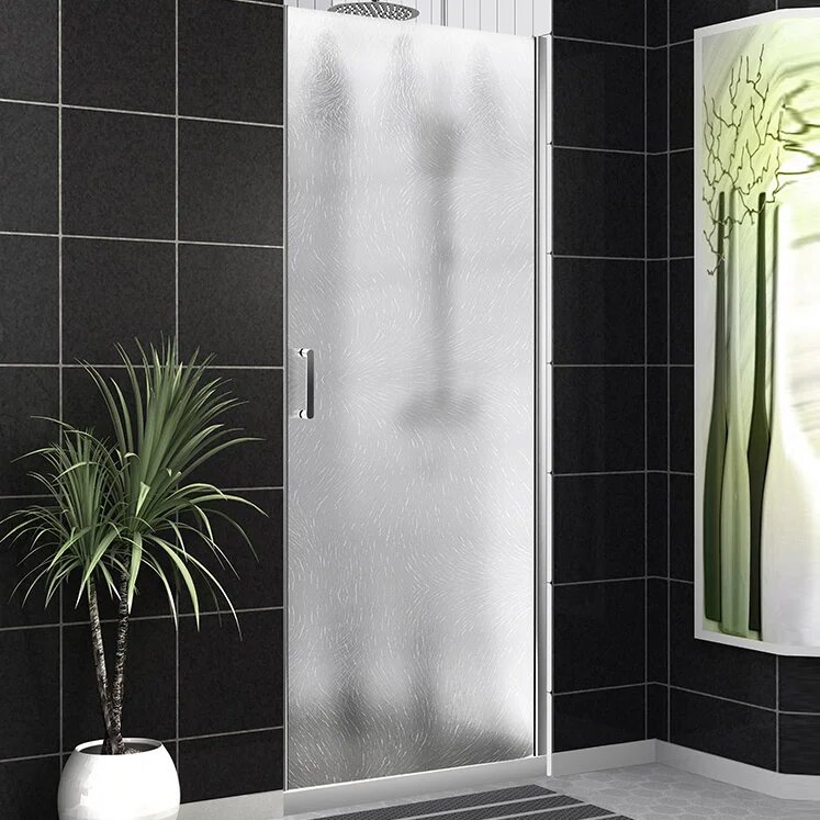 Душевая дверь в нишу BelBagno Uno UNO-B-1-80-CH-Cr стеклянная распашная 80 см одностворчатая итальянская