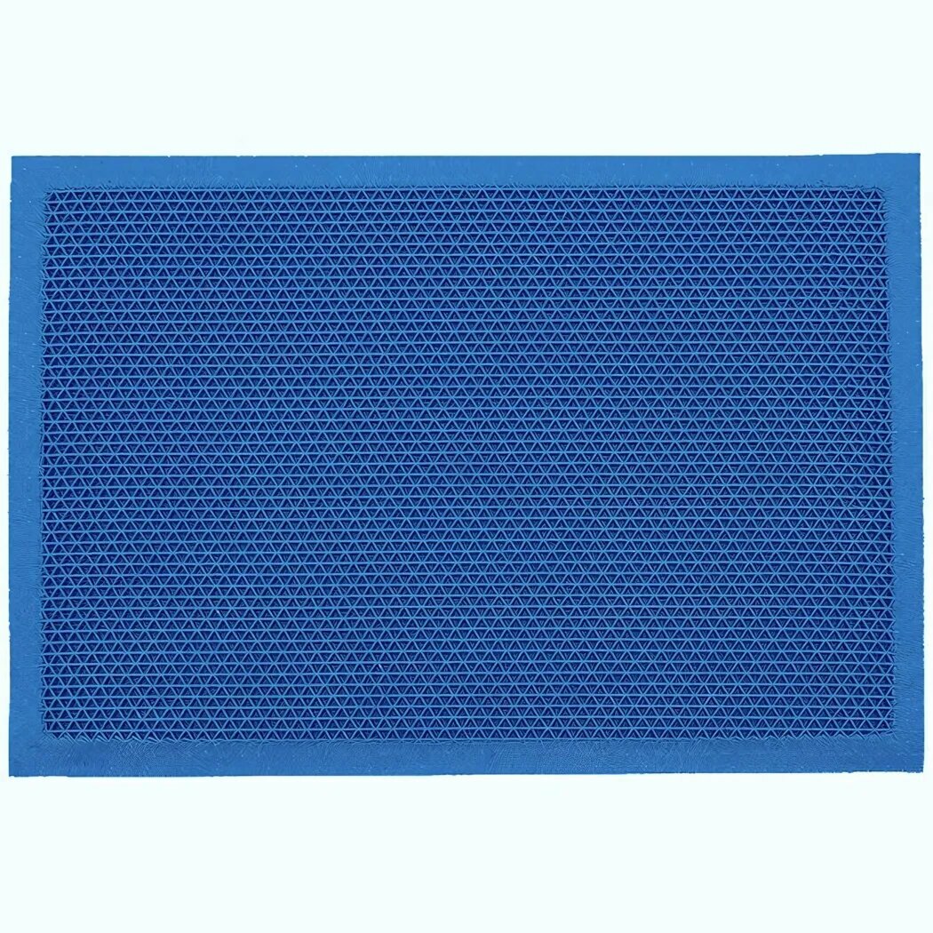 Коврик придверный «Твист плюс» закрытые ячейки подложка 62 мм 40х60 см синий