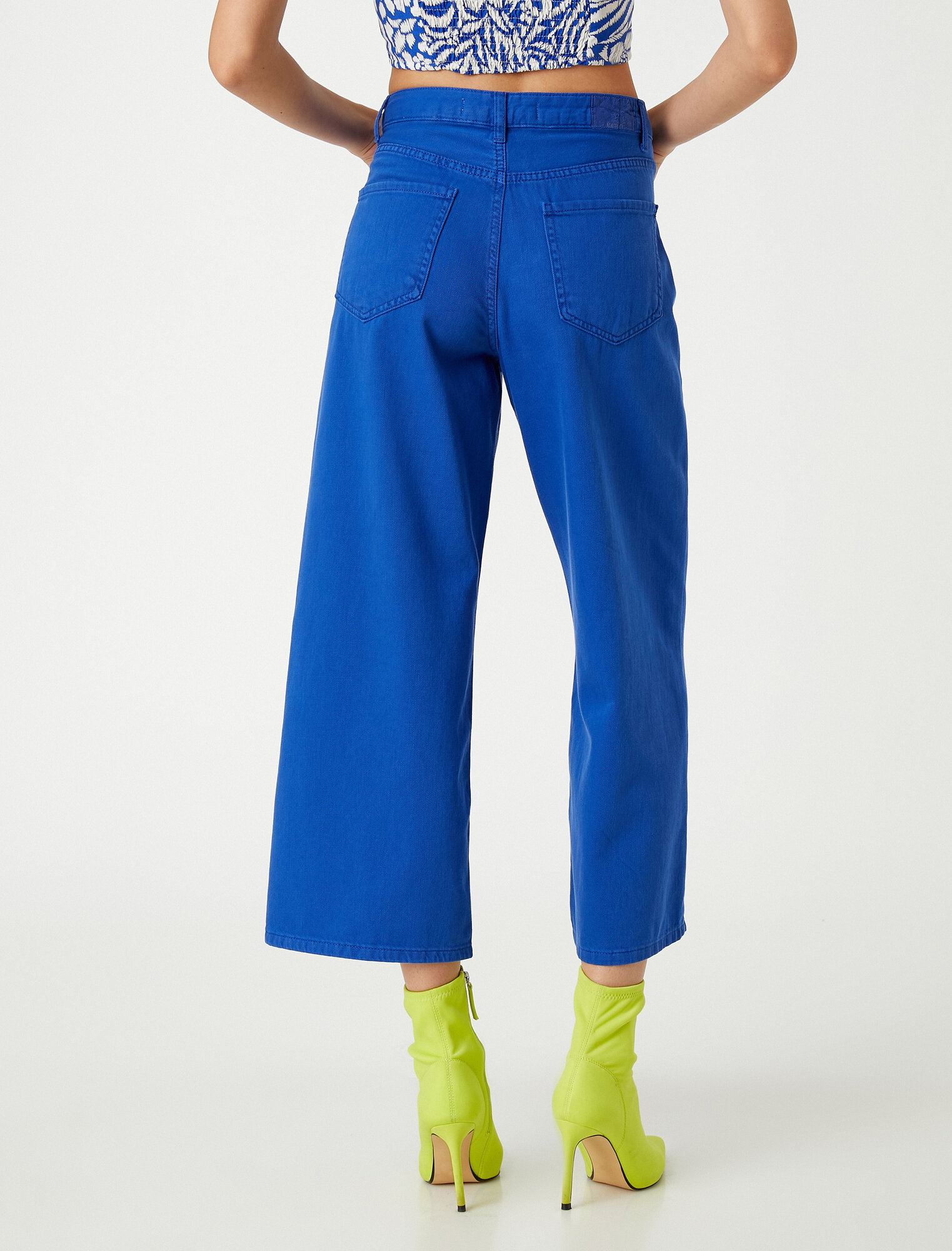 Брюки KOTON Осень-зима 2022, размер 34, синий — фото 1