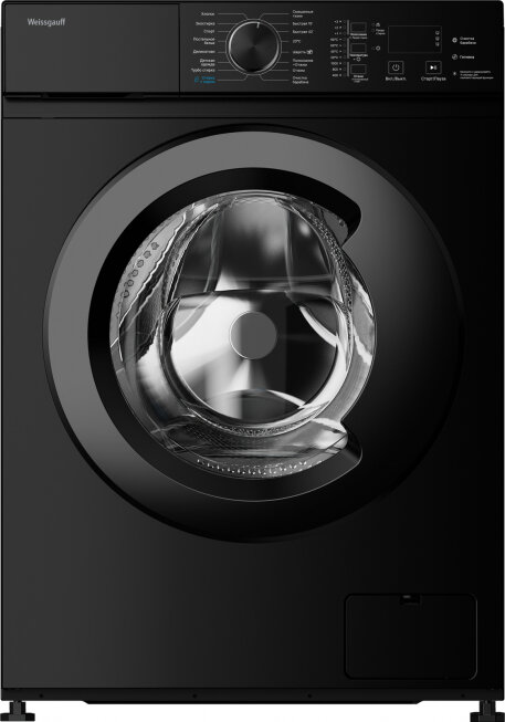 Cтиральная машина с инвертором и паром Weissgauff WM 4527 DC Inverter Steam Black