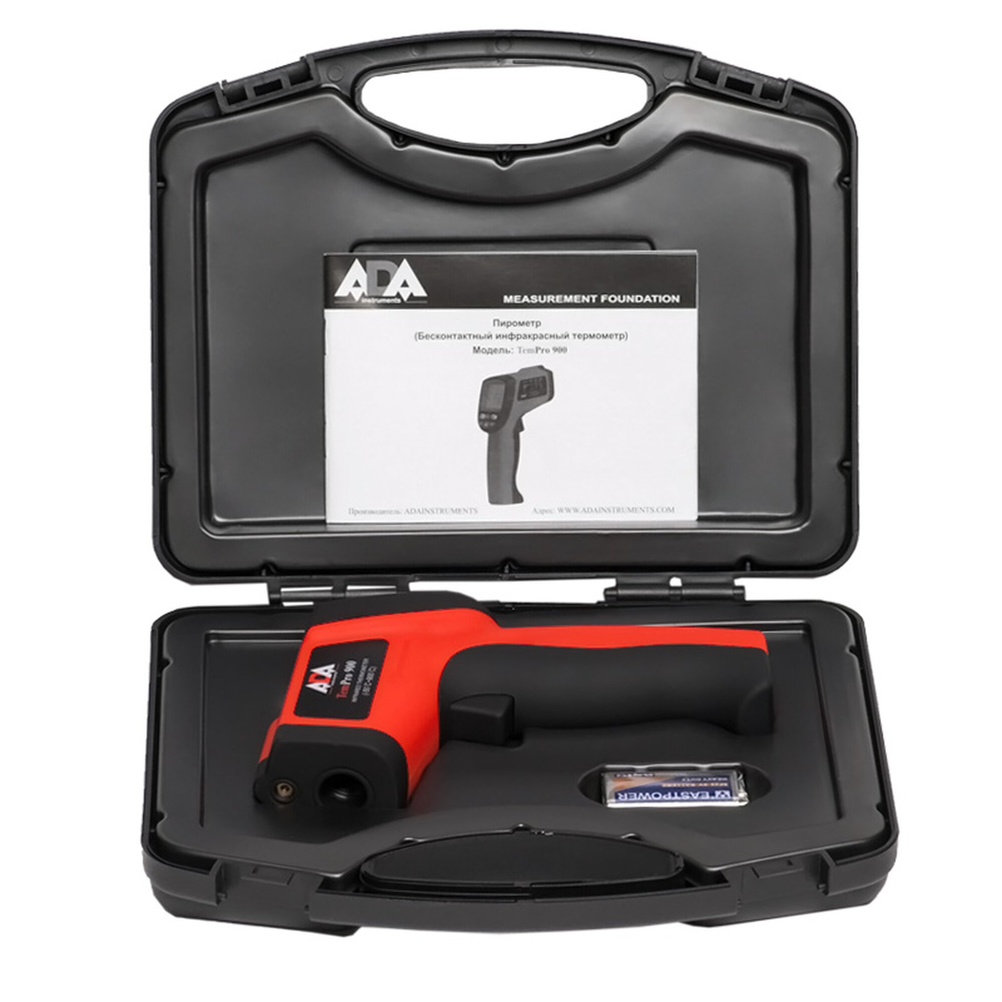 Пирометр ADA TemPro 900, оптическое разрешение 12 : 1, подсветка дисплея — фото 1