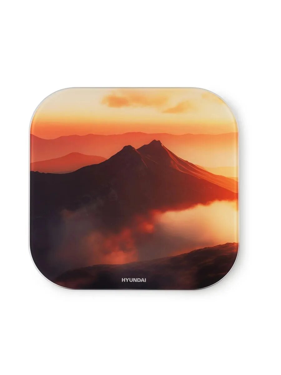 Весы напольные электронные Hyundai H-BS03981 макс.180кг оранжевый