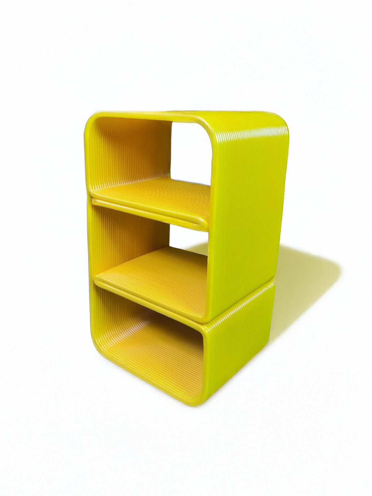 Столик-тумба из переработанного 3D-пластика цвет - желтый