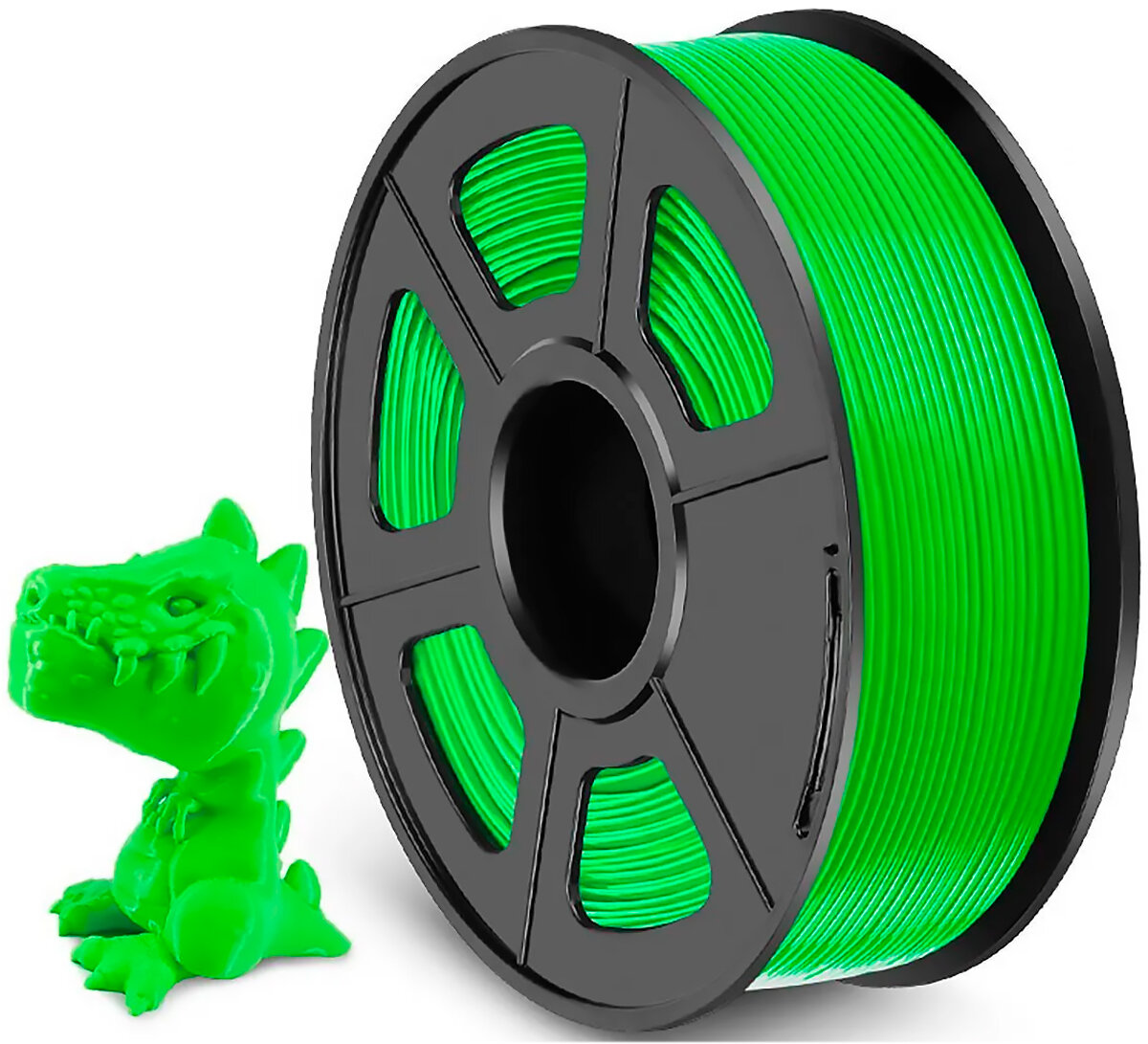 Филамент NV Print PETG Green для 3D печати диаметр 1.75мм длина 330 метров масса 1 кг