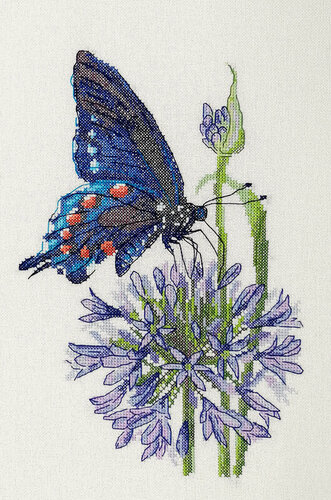 Изображение товара Набор для вышивания Марья Искусница "Синий махаон", Арт. 03.015.19