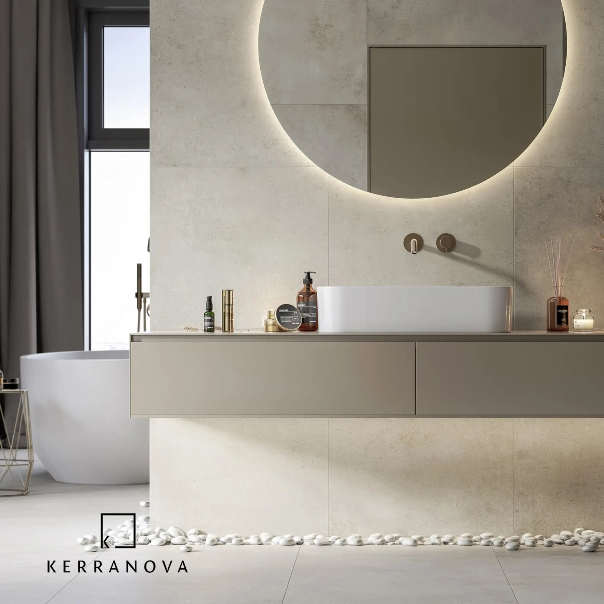 Керамогранит Kerranova K 2017 MR 600x1200x10 S1 Fabrika White 120x60 Матовый 10мм   цена за 1 плитку  0 72 кв 