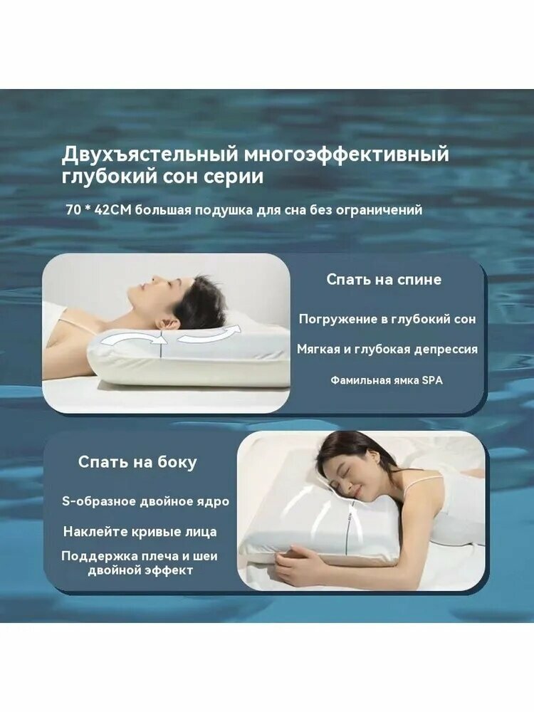 Подушки Xiaomi Xiaomi Ортопедическая подушка 40x70см, высота 8 см