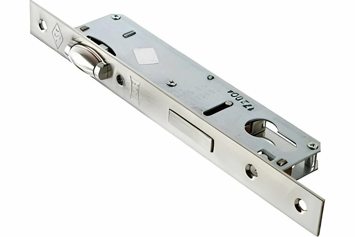 Замок врезной Kale KiLiT 155Р хром цилиндровый 25мм узкопрофильный