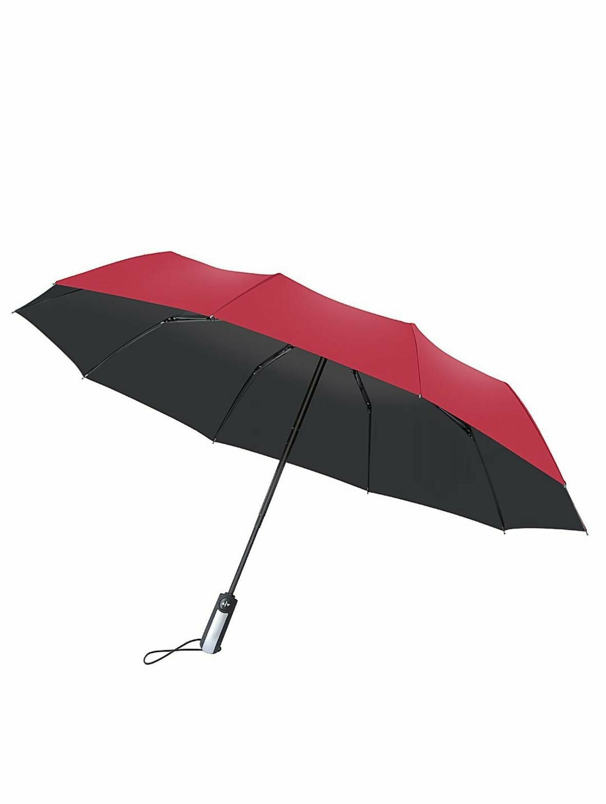 Смарт-зонт , бордовый — фото 1