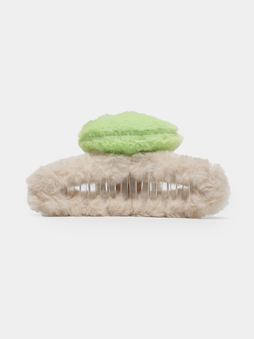 Заколка-краб для волос пушистый с мульт героями, для девочек, 11 см — фото 1