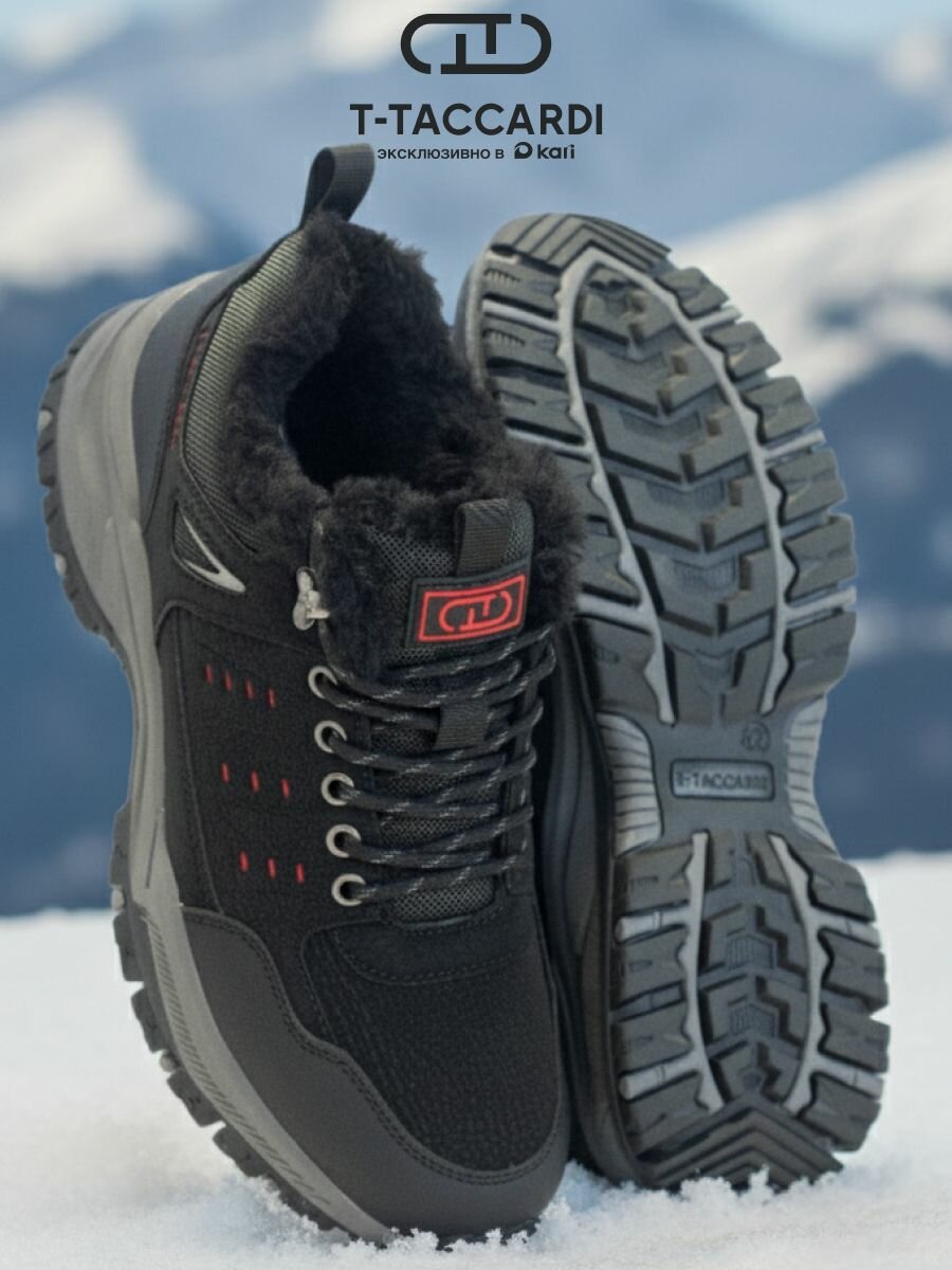 Кроссовки T.Taccardi, полнота 7 (RU)/ на среднюю и широкую стопу, размер 44 Р. - 28,5 СМ, черный