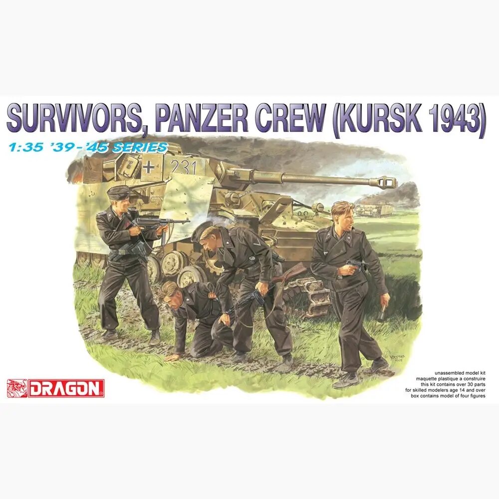 Набор для сборки моделей DRAGON 6129 Panzer Crew (Kursk 1943)