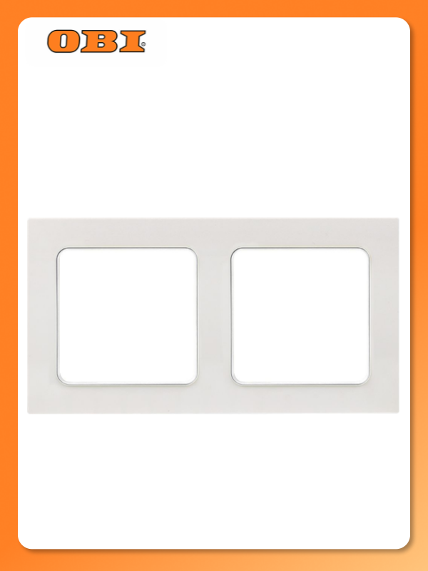 Рамка EKF PROxima Стокгольм  2 местная  белая  поликарбонат  IP20