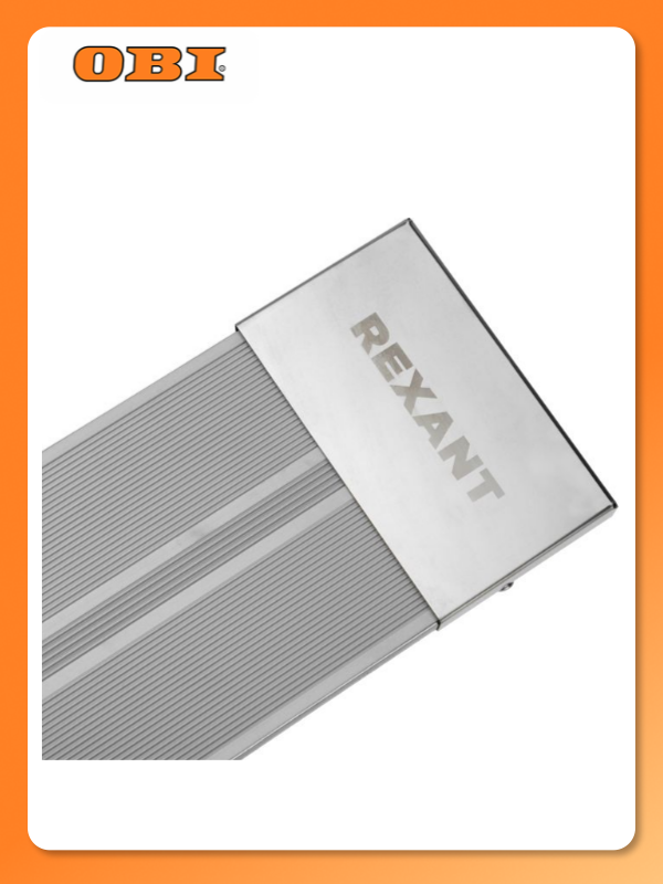 Инфракрасный обогреватель REXANT панельный настенный серый 1.3 кВт