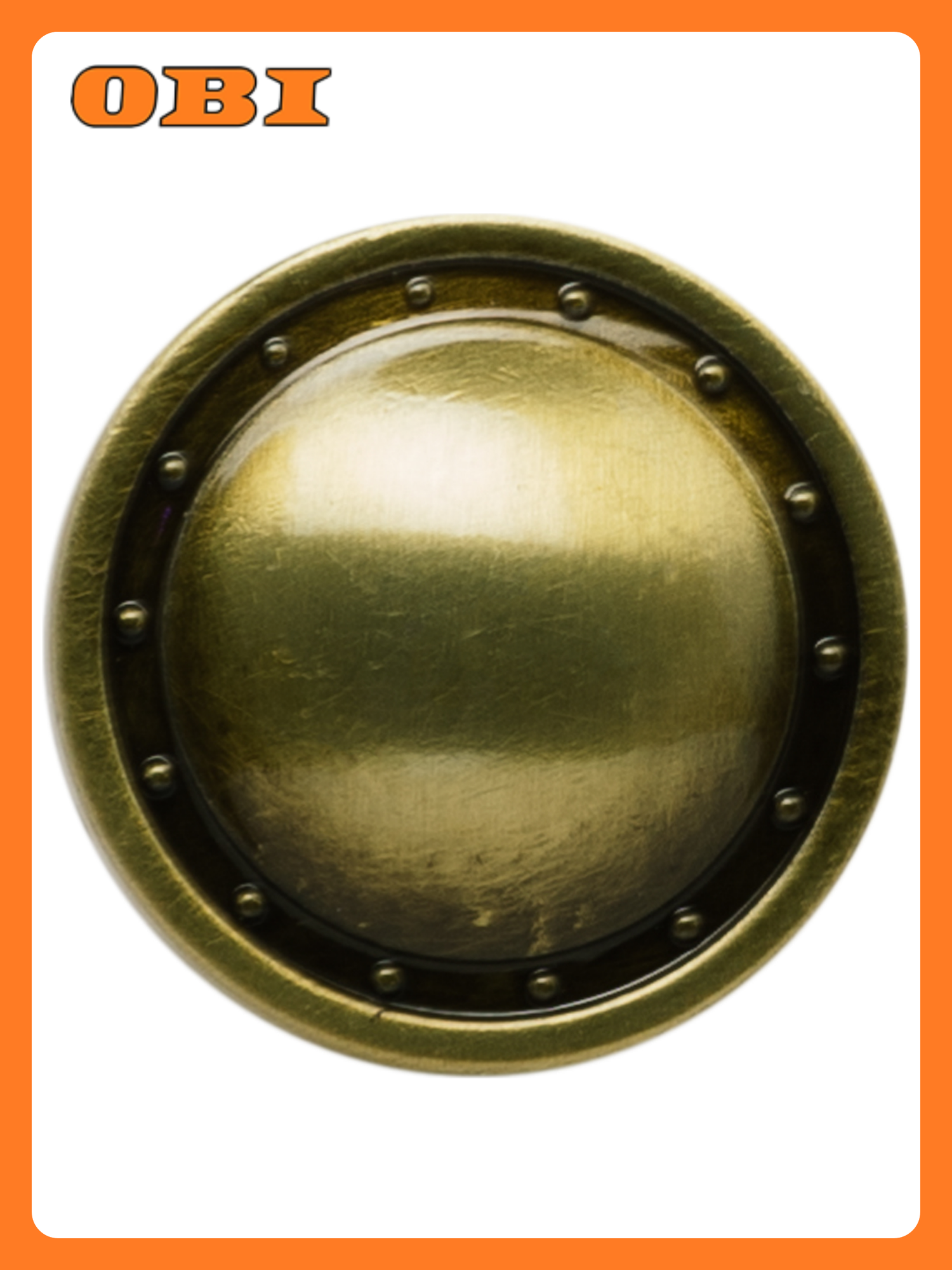 Ручка-кнопка KERRON RK-006 BA, бронза, для мебели, 2.6 см x 2.7 см