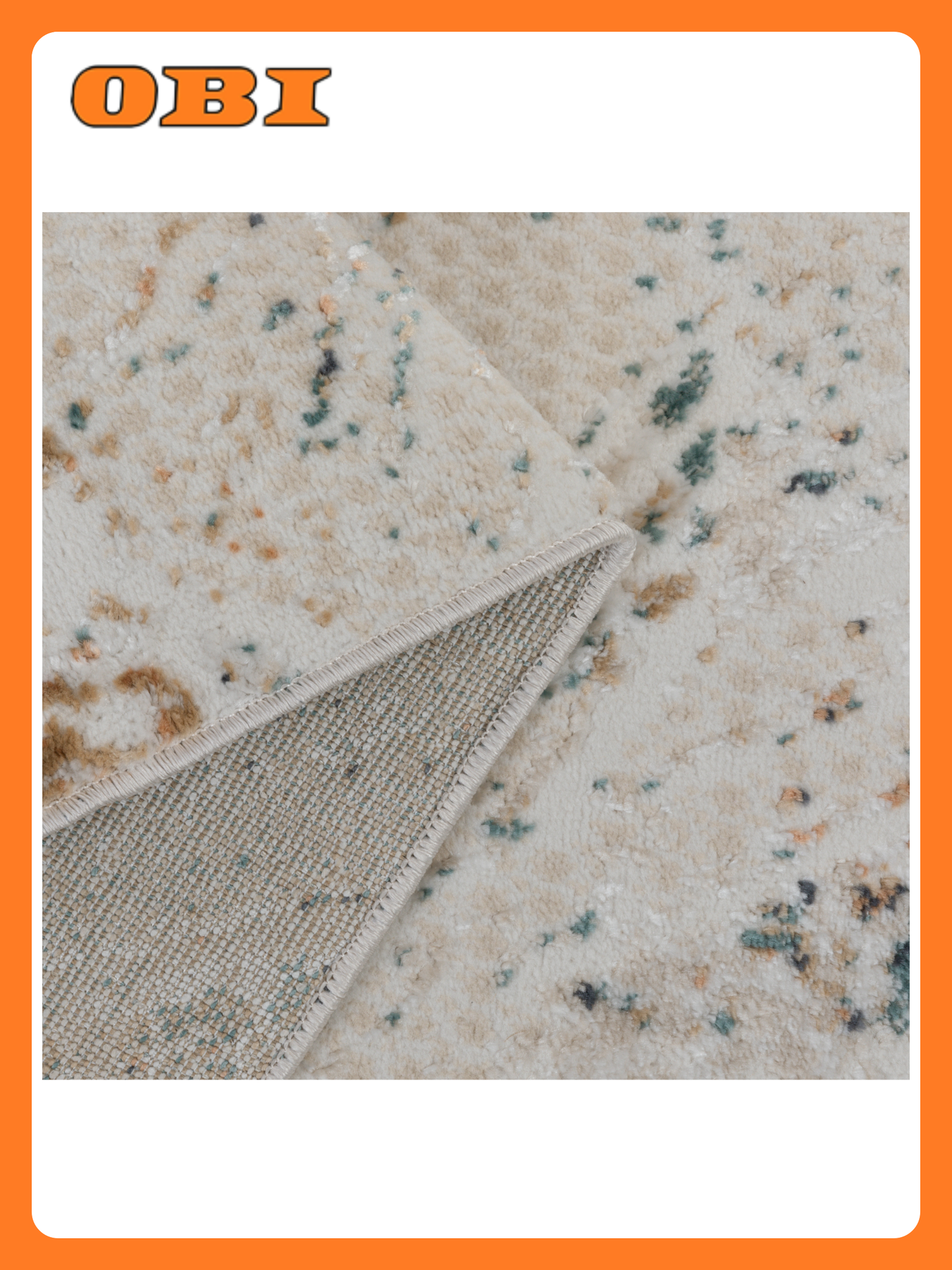 Ковер BEVERLY A3746A прямоугольный 08x15 м бежевый абстрактный дизайн