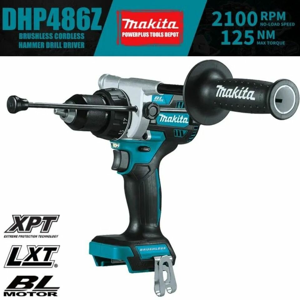 Бестселлер Makita DHP486Z 18вольтовый перфоратор бесщеточный LXT поставляется без аккумулятора и зарядного устройства
