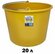 Ведро строительное усиленное 20л желтый