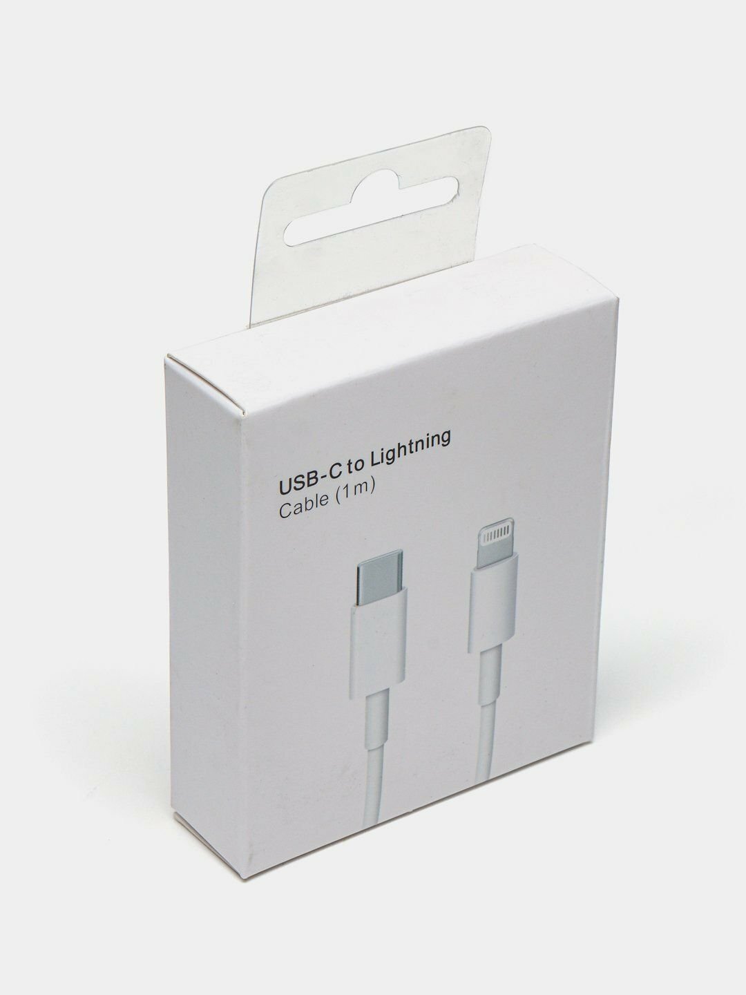 Кабель Apple USB-C-Lightning, для iPhone, быстрая зарядка, 1м, белый — фото 1