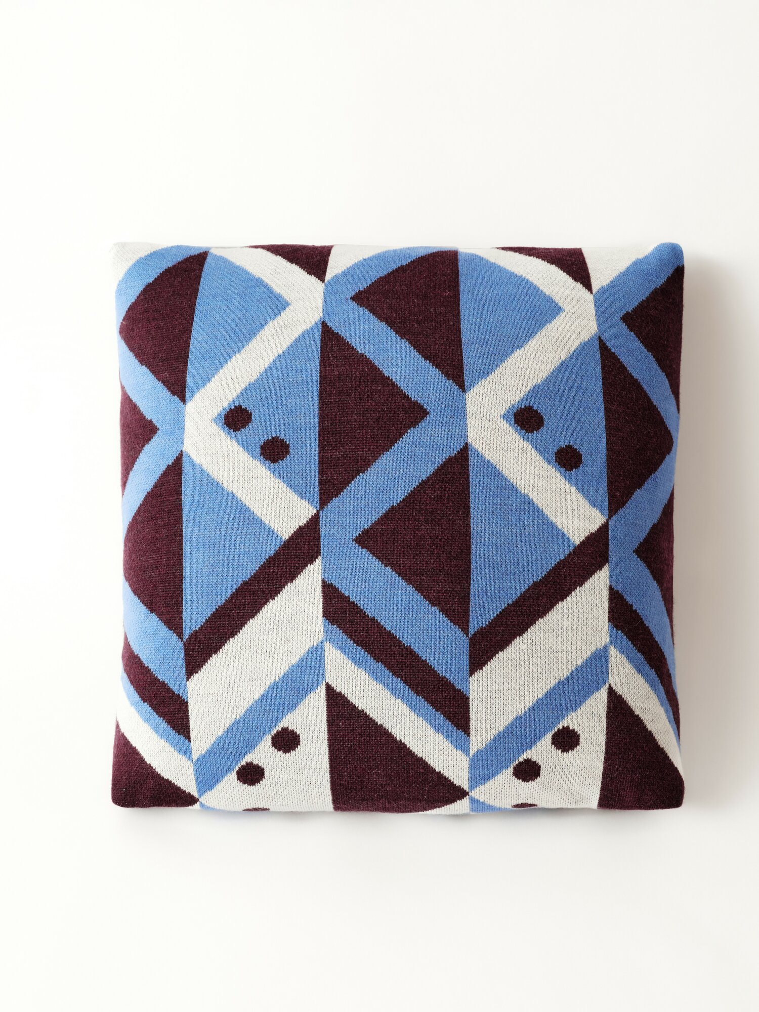 Подушка BRIGHT STUDIO 45x45, вязаная, шерсть и акрил, съемный чехол