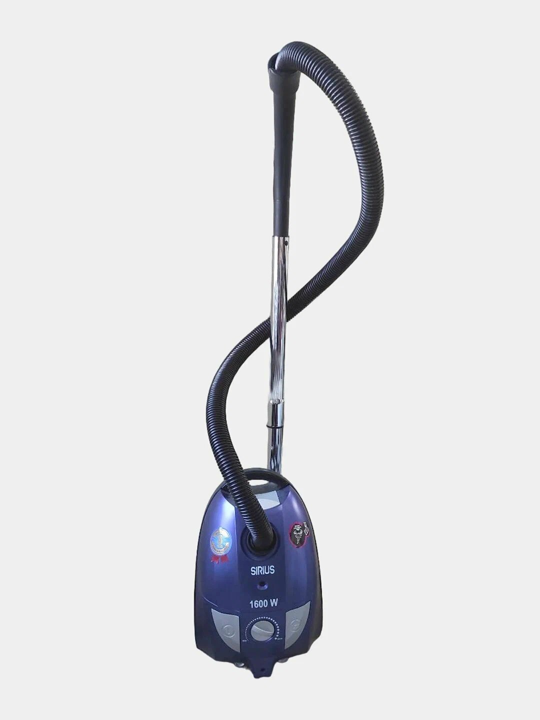 Пылесос SIRIUS SRV-1651 мешковой, мощность 1600 Вт, объём пылесборника 2 л, синий — фото 1