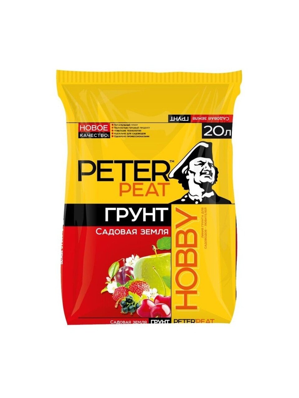 Грунт универсальный Peter Peat Hobby, садовая земля для рассады, 20 литров, торф, Россия — фото 1