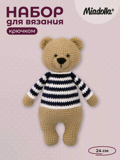 Изображение товара Набор для вязания крючком игрушки "Miadolla" AMG-0106 Добрый мишка