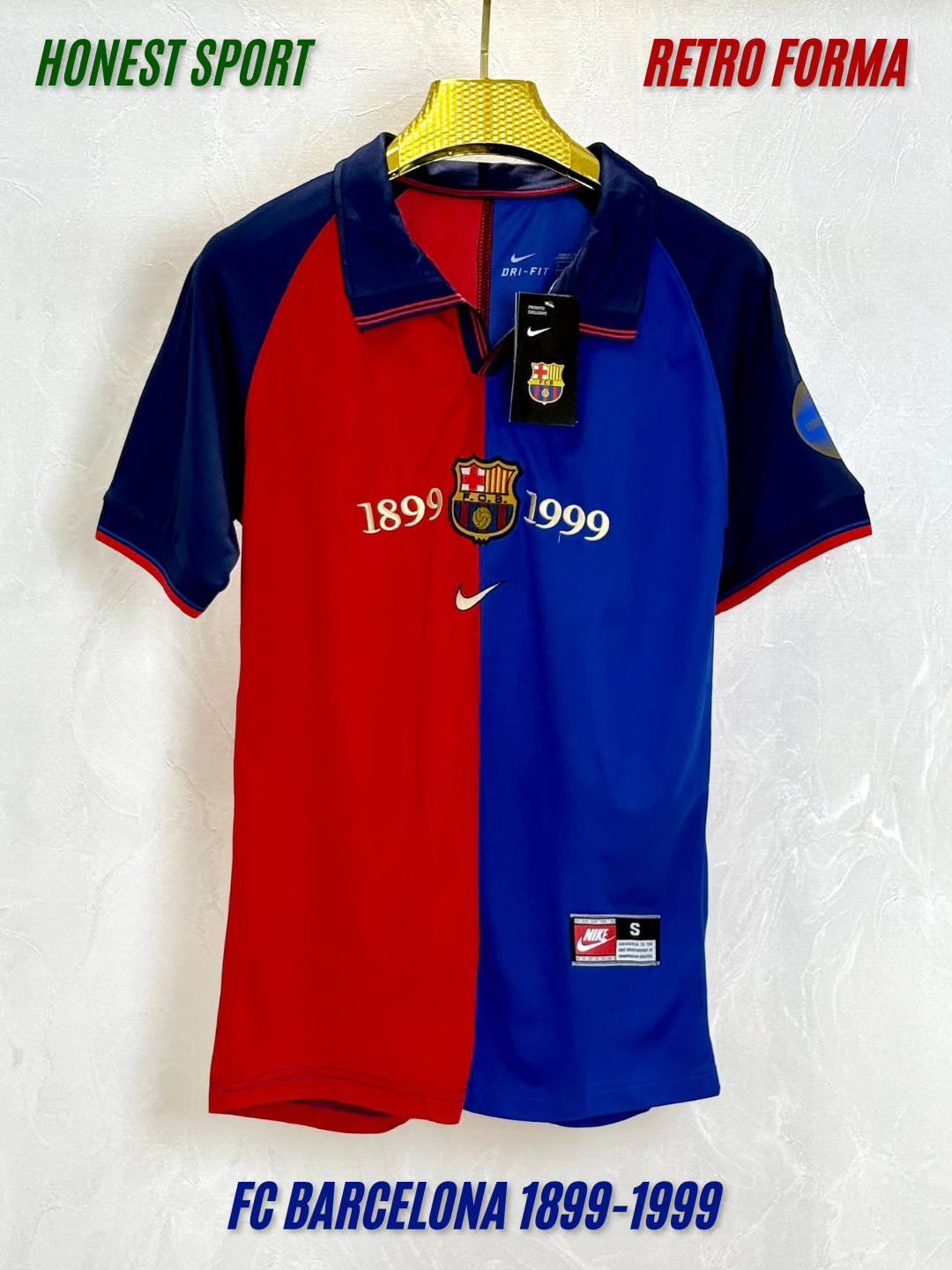 Ретро форма К юбиле ФК барселона 1899–1999 годов - размер-L