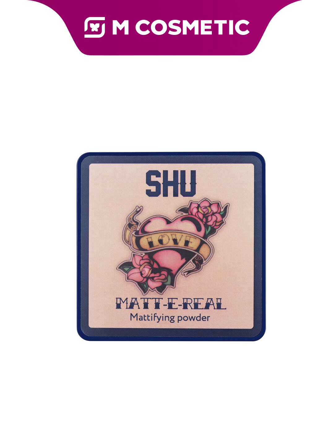 Пудра SHU Matt-e-Real № 301, матовая, для светлого и среднего тона кожи, 8г