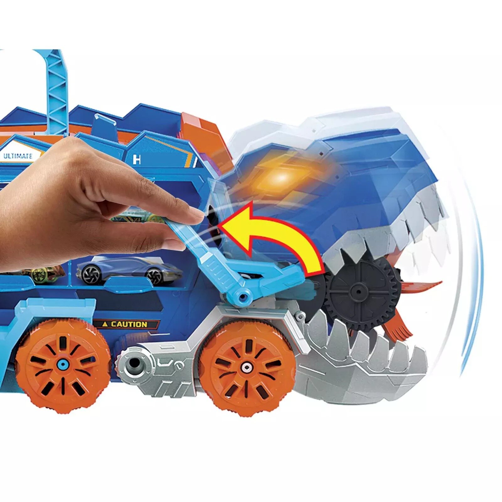 Трек Hot Wheels City Ultimate T-Rex Transporter — фото 1