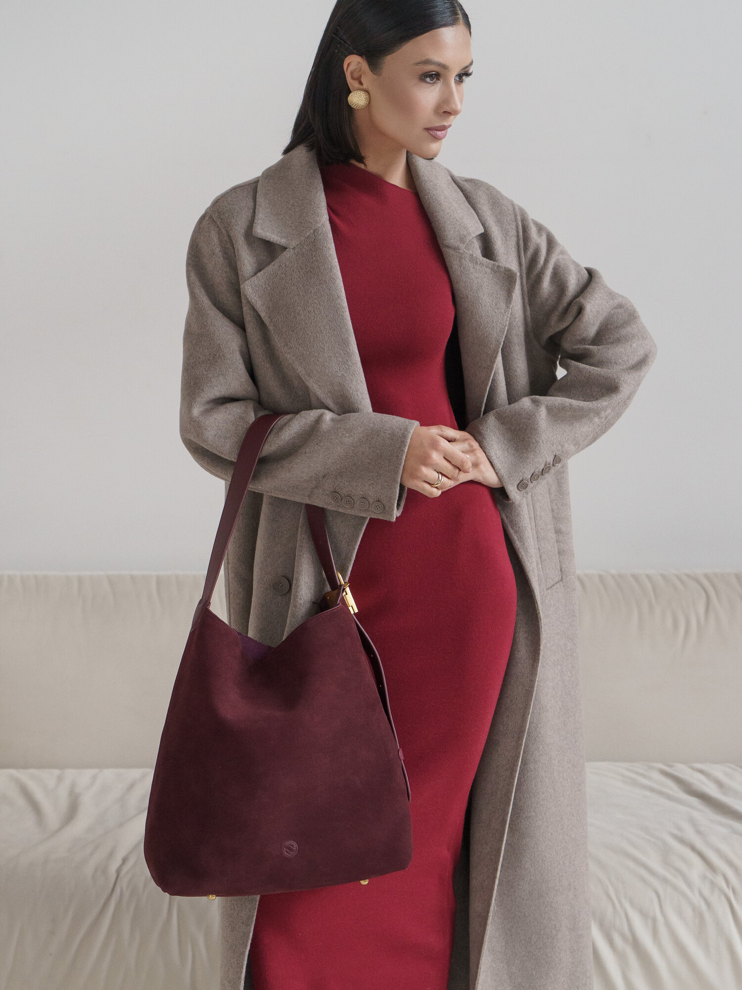 Сумка мешок Paprika Bag Italy, красный, фиолетовый — фото 1