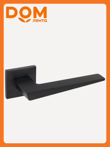 Изображение товара Ручка дверная PALLADIUM PALL Z 222, черная, на розетке, 2 шт