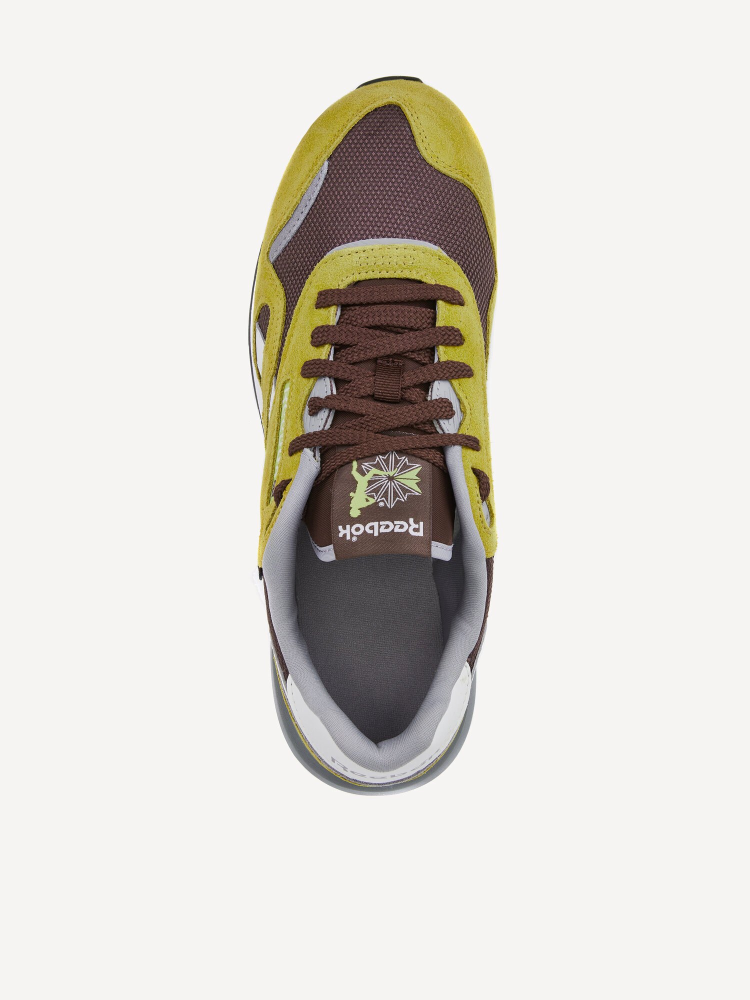 Кроссовки Reebok Classic Nylon, размер 7,5 US, желтый/коричневый/белый — фото 1