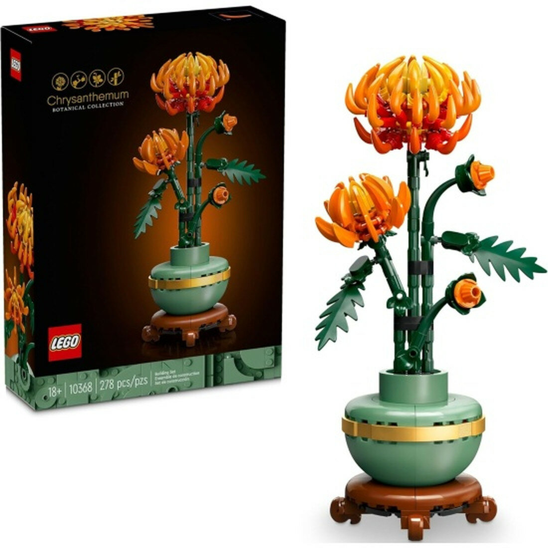 Конструктор Lego Icons 10368 "Хризантема", пластик
