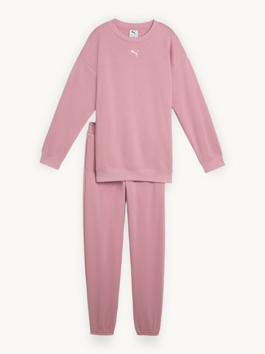Костюм спортивный PUMA Loungewear Oversized, размер 140, розовый
