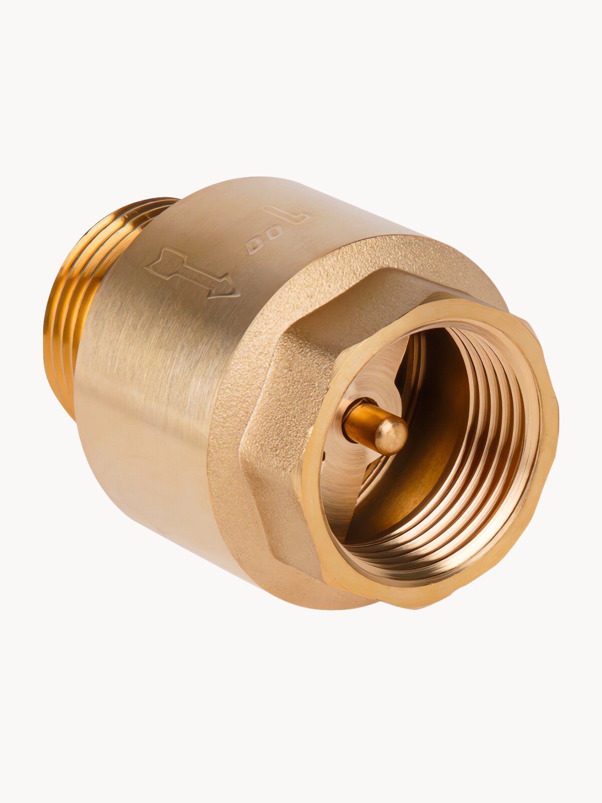 Обратный клапан AV ENGINEERING AVE143001M, латунь, пружинный, 1"