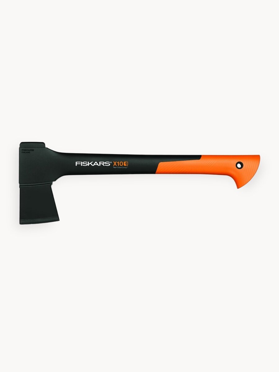 Топор FISKARS X10 S, для дров, универсальный, 1 кг, с чехлом, антифрикционный (1015619)
