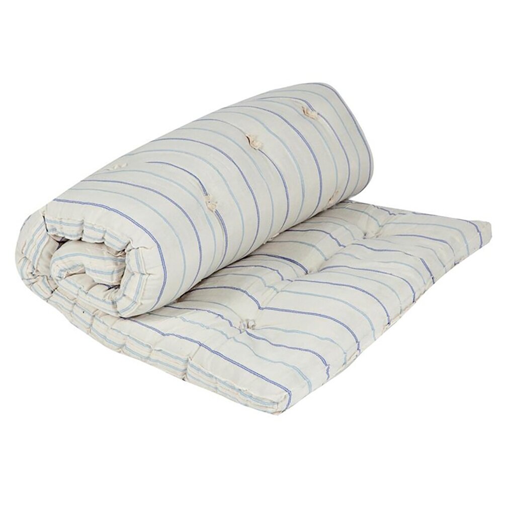 Матрас ватный Домашняя Мода ГОСТ Подростковый 70х190х8 см наполнитель вата чехол с бортиками тик натуральный хлопок 100% (М 70/190/8-БЗ-Т-х/б ГОСТ)