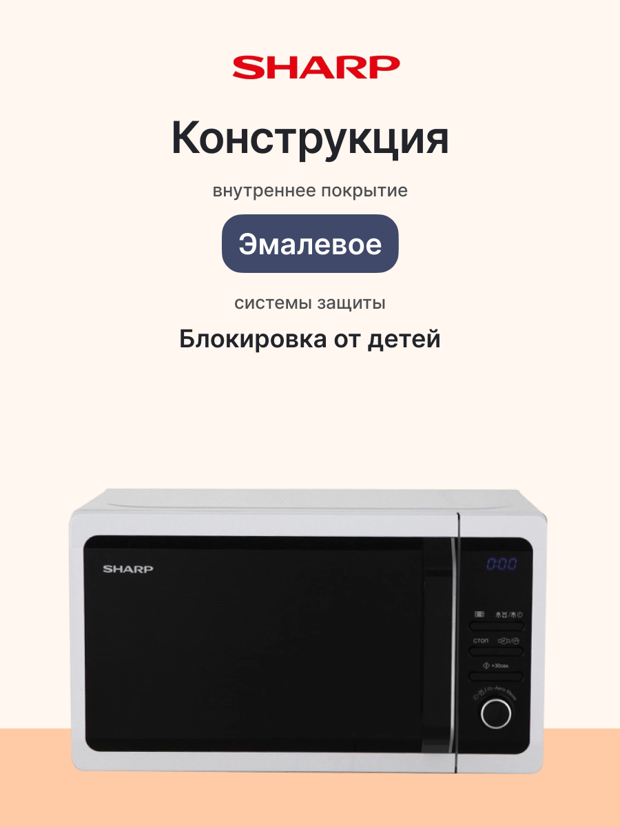 Микроволновая печь SHARP R2852RW — фото 1