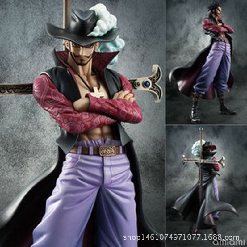 Фигурка Дракуль Михоук Ястребиный глаз из One Piece POP коллекционная модель с заменяемыми руками