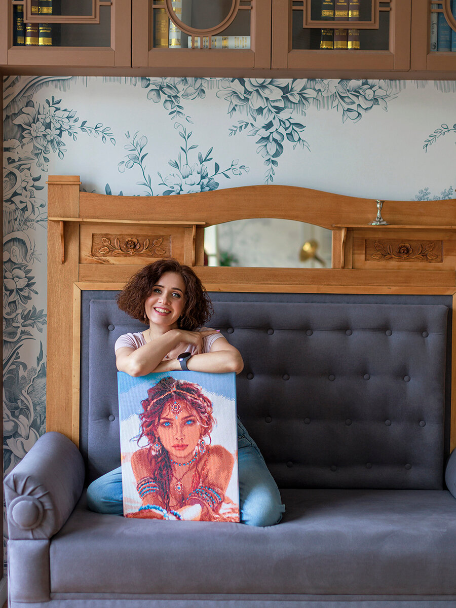 Алмазная мозаика на подрамнике «Восточная красавица» — фото 1