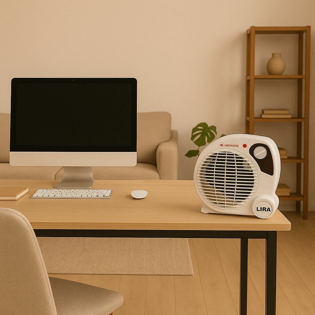 ТВС-4/ Тепловентилятор напольный / обогреватель для дома электрический LIRA ТВС-4 2000 Вт площадь обогрева 20 кв. м.