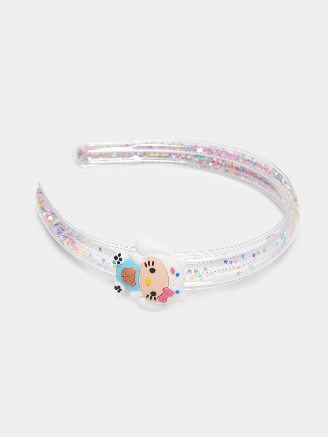 Ободок для волос "Ободок для принцесс", мультяшный дизайн, с блестками — фото 1
